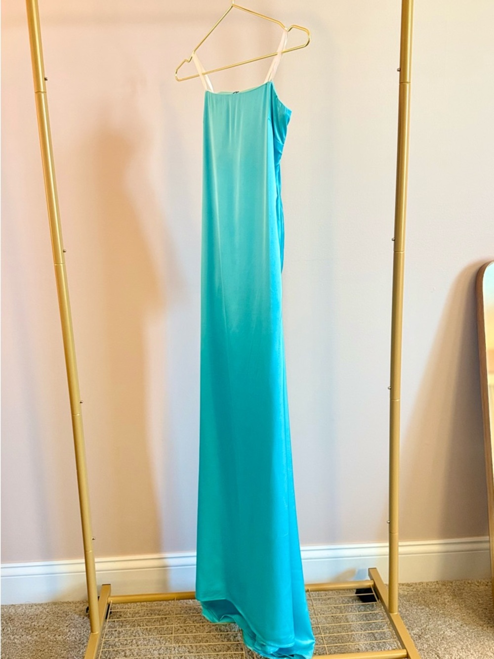 Revolve X Michael Costello Perla Dress - Aqua - XS - NWT - Picture 3 of 6